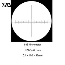 Микрометр для микроскопа, 935, 0,1 мм 2024 - купить недорого