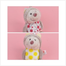 1 Pcs Random delivery Hedgehog yellow and red Small Plush Pendant Toy, Kids Doll  Keychain / Keyholder Gift Free Shipping 2024 - buy cheap