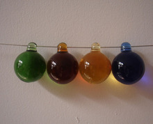 10pçs 30mm cores mistas bola de cristal pendurado para lustre cristal guirlanda de fio de bolas pingente para diy e decoração da casa