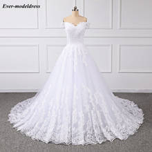 Princess Full Lace Ball Gown Wedding Dress 2020 Off Shoulder Sweetheart Backless Appliques Bridal Gowns Robe De vestido de noiva 2024 - buy cheap