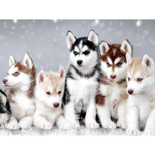 5d diy animal diamond painting cross stitch kits Lovely Dogs diamond embroidery picture mosaic pattern home decor GIFT KBL 2024 - buy cheap