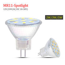 6 Pcs SMD MR11 Led Spotlight 5730 SMD GU4 Glass Bulb AC/DC 12V 24V 9Led 12 leds 15leds Lampada Led Lamp Bulbs Energy Saving 2024 - buy cheap