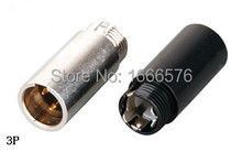 Venta al por mayor 50 unids/lote 3 pin Mini macho de Audio XLR conector de micrófono conector-114 2024 - compra barato