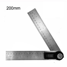 Inclinómetro Digital para transportador, regla de ángulo de 200mm, nivel goniómetro, herramienta de medición de ángulo electrónico de acero inoxidable 2024 - compra barato