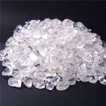 20 50g Clear Crystal Quartz Stone Rock Gravel chips beads Natural Tumble Stones Minerals Fish Tank Aquarium Garden Decoration 2024 - buy cheap