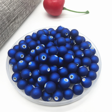 New 50pcs 8mm  Acrylic Beads Spacer Loose Bead For Jewelry Making Accessory Beads DIY Blue 2024 - buy cheap
