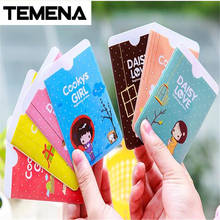 Temena  Credit Card Holder/Case card holder wallet Business Card Package PU Leather Bag bank card  BCH201B 2024 - buy cheap