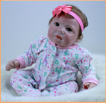 cute DK-67 finished Doll for Girl Realistic 20 inches Reborn Doll 50cm Real New Baby Silicone Born Doll White Skin Hot Sale Gift 2024 - buy cheap