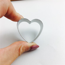 1pc Heart Shaped Super Mini Cookie Mold Metal Biscuit Cutter Cake Tools DIY Baking Mold 2024 - buy cheap