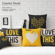 Fashion Love Decorative Pillow Heart Home Decor Cushion Linen Cotton Throw Pillow  Sofa Cushions Free Shipping 2024 - buy cheap