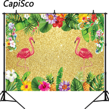 Capisco фотография фоны Фламинго Роскошная Вечеринка тропический душ день рождения ребенка 2024 - купить недорого