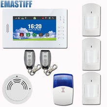 Free shipping!30 Zones Touch Keypad LCD GSM PSTN Wireless Security Home Office Burglar Intruder Alarm System Fire Alarm w 868MHZ 2024 - buy cheap