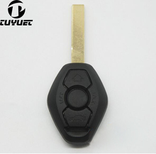 Backside with words 315MHZ Blank Car Key Shell For BMW 3 5 7 Series 3 Buttons Key Case Blanks Uncut Blade 2 Track 2024 - buy cheap