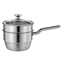 Pan Milk pot with Steamer stainless steel #304 Milk pan non-stick Pan Baby Food Pan Mini Soup Pot Kitchen Cookware 2024 - buy cheap