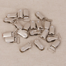 20 Pieces Silver Metal Brace Dummy Suspender Clips Holder Strap Grips Craft 1.5cm 2024 - buy cheap