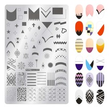 Nail Stamping Plates ZJOY PLUS Cute animal Summer Flower Cute Anime Image Gel Nail Template Stencils Manicure Template Tool 2024 - buy cheap