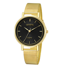 Relógio dourado luxuoso de aço inoxidável, pulseira, feminino, masculino, moderno, de quartzo, casual, negócios, relógio de pulso 2024 - compre barato