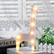 Luminária led noturna para parede, para crianças, formato de girafa, luzes led, decoração de árvore de natal, para festa 2024 - compre barato