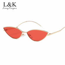 Long Keeper Cat Eye Sunglasses Women Small Size Cateye Sunglass Red Sun Glasses Clear Eyewear brand designer shades for female 2024 - buy cheap