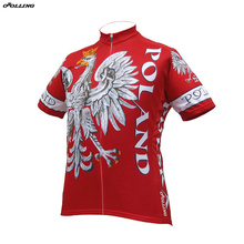 2018 New Classical Polska Poland Team Red Maillot Cycling Jersey Customized Orolling 2024 - buy cheap