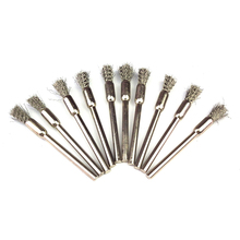 10x stainless Steel Wire Wheel Brush drill set dremel accessories rotary tool mini wire brushes abrasive cleaning burr grinding 2024 - buy cheap