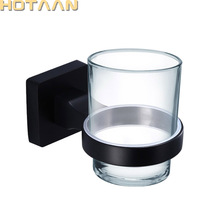 Free shipping Vintage Black Color Stainless Steel Bathroom Accessories Tumbler Holder Tooth Cup Holder YT-10797-H 2024 - buy cheap