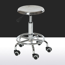 Multifunction Stainless Steel Lifted Chair Stable Rotated Bar Stool Laboratory Chair Factory Staff Seat Barber Cosmetology Chair 2024 - buy cheap