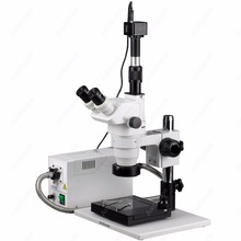 Microscópio estéreo de inspeção -- amscópio suprimentos 2x-x, inspeção industrial de microscópio estéreo + câmera digital 5mp 2024 - compre barato