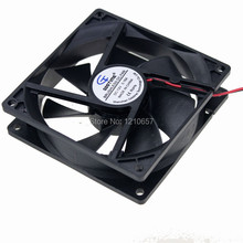 1 piezas 80mm 80 92mm X 25mm 9 cm Bola de rodamiento DC 12 V servidor cuadrado Axial ventilador de refrigeración 2024 - compra barato