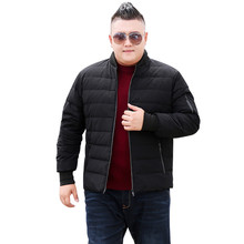 Winter Baseball Uniform Men's Warm Black Jacket Fashion Short Casual Jacket More Size XL- 9XL 10XL 2024 - buy cheap