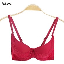 Fámu sutiãs sexy com bojo push-up, roupa íntima feminina, sutiã invisível e com renda 2024 - compre barato