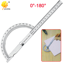 Protractor Round Head Angle Square Craftsman Rule Ruler Machinist 90x150mm Stainless Steel General Tool 2024 - buy cheap