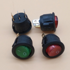 Interruptor rocker botão luz vermelha/verde, 6a 250v redonda rocker on/off spst interruptores 3 pinos alternância 23mm de diâmetro 2026 - compre barato Interruptor rocker botão luz vermelha/verde, 6a 250v redonda rocker on/off spst interruptores 3 pinos alternância 23mm de diâmetro 2026 - compre barato