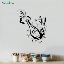 Champagne Party Wine Vine Kitchen Decal Bar Funny Wine Lover Decor Window Sticker Removable Vinyl Wall Stickers B643 2024 - buy cheap