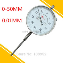 0-50 мм 0,01 мм Индикатор циферблата индикатор 0-50 мм измерительный инструмент 2024 - купить недорого