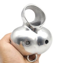 New Stainless Steel Male Chastity Device Penis Ring Cock Cage Ball Enhancer Protector Sex Toys 2024 - buy cheap