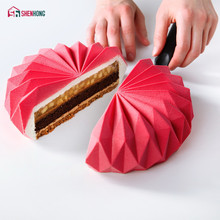 SHENHONG Amazing Origami Silicone Cake Mold For Baking Mousse Chocolate Sponge Moulds Pans Cake Decorating Tools accessories 2024 - buy cheap