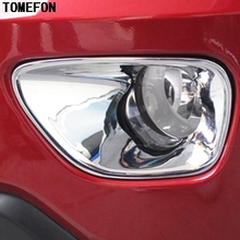 Tomepon para Jeep Grand Cherokee 2011 2012 2013 accesorios de estilo de coche ABS cromado Marco de luz antiniebla delantera cubierta de luz de niebla embellecedor de lámpara 2024 - compra barato