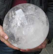 Ddh001151-esfera de cristal de cuarzo NATURAL transparente, bola curativa enorme 2024 - compra barato