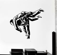 Sports Wall Decal Martial Arts MMA Fight Jiu Jitsu Sports Vinyl Stickers free shipping 2024 - buy cheap