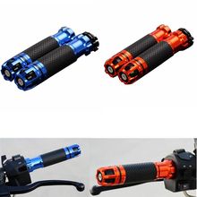 1 Pair Universal Motorcycle 7/8" 22mm CNC Aluminium Handlebar Hand Grips Anti-slip Rotatable Handlebar Hand Grip 2024 - buy cheap