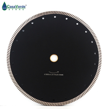 300mm (12") Hot sintered continuous rim turbo diamond cutting blade for stone saw disc 2024 - buy cheap