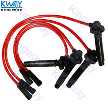 FREE SHIPPING - King Way - Red Spark Plug Wire Set For Subaru Impreza Legacy Outback Forester Baja Saab 2024 - buy cheap