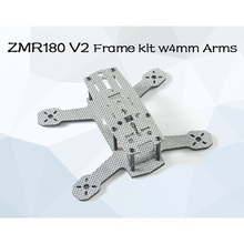 ZMR180 V2 Mini Quad Frame Kit 4mm Arms w с PDB высокое качество 4mm Нижняя пластина и 1,5mm верхняя пластина использует то же углеродное волокно 2024 - купить недорого