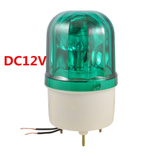 Зеленый вращающийся светильник 12 в пост. Тока, 10 Вт, переменный ток 220 В, Предупреждение ющий светильник, маячок для промышленного и промышленного использования, лампа-Поворотный Светильник 2024 - купить недорого