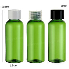 30 x 50ml Hot Sale Green  PET  Shampoo Shower jar 50cc Cosmetic Plastic  Packaging 2024 - buy cheap