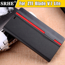 ZTE blade V7 lite чехол Флип Кожа Роскошные мода стоять В виде ракушки чехол для ZTE blade V7 Lite с телефоном держатель смесь Цвет 2024 - купить недорого