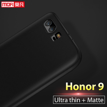 Funda mate para huawei honor 9, funda ultra delgada de TPU, suave, de silicona, negra, Mofi, delgada 2024 - compra barato