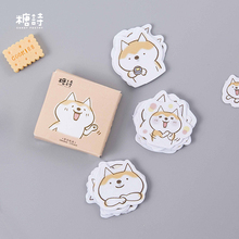 Lote de 45 pegatinas decorativas para diario de perros, Kawaii, material adhesivo para álbum de recortes, papelería Escolar, TZ145 2024 - compra barato