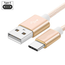 Tipo c cabo usb trança de náilon 2a rápido tipo-c cabo de dados de carregamento para samsung s10 s9 s8 nota 9 8 lg oneplus 7 6 5 USB-C cabo 2024 - compre barato